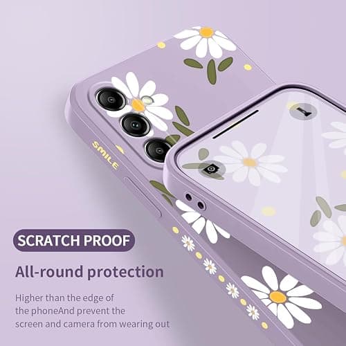 LEECG for Samsung Galaxy A16 5G Case Slim Soft Liquid Silicone Protective Phone Cover for Samsung A16 5G 6.7 inch, Daisy Purple thumbnail 7