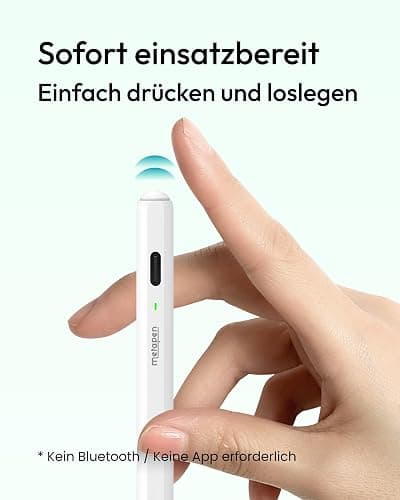 Metapen Air8 iPad Stift für Apple iPad 2018-2025, 20H Akkulaufzeit, 2X Schnellladung, Handballenabweisung, Ultraleicht Pencil für iPad 11/10/9/8/7/6, Air 3/4/5/M2/M3, Pro M4/12.9/11/13", Mini 5/6 thumbnail 6