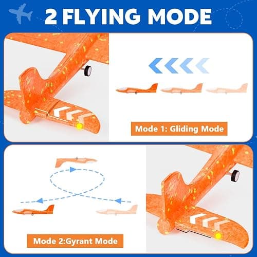 Winstico Boys Toys Age 4 5 6 7 8 9 Year Old Boy Gifts, Airplane Launcher Toy with 3 Pack Foam Glider Planes, Outdoor Garden Toys Birthday Present Gift for Kids Age 3 4 5 6 7 8 9 Year Old Boys thumbnail 6