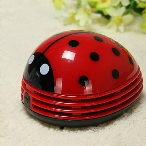 zswell Ladybug Cartoon Mini Vacuum Cleaner Dust Sweeper Cordless Corner Desktop Vacuum Cleaner Mini Cute Home Office thumbnail 2