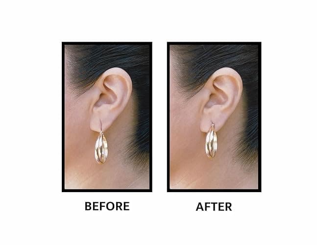 Lobe Wonder - The ORIGINAL Ear Lobe Support Patch for Pierced Ears - Eliminates the Look of Torn or Stretched Piercings - Protects Healthy Ear Lobes from Tearing - 120 Patches - Clear & Latex-Free thumbnail 2