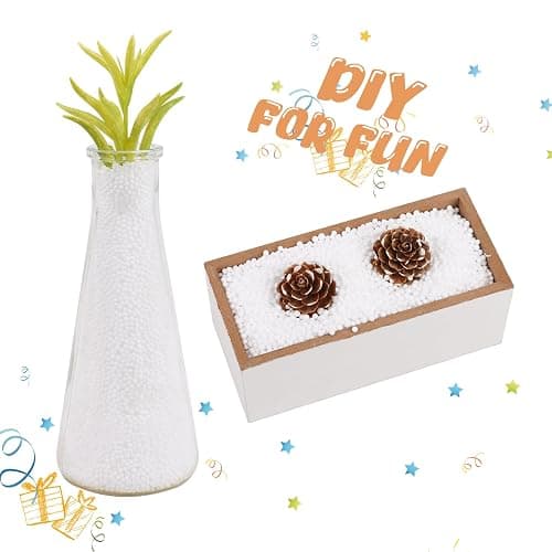 DECORA 80000 Pieces Mini Foam Balls for DIY and Slime Supplies White Foam Beads 2-3mm for Art Homemade Slime, Wedding and Party Decorations thumbnail 6