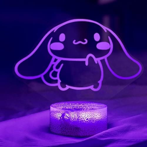 KIEAL 16 Colors Cartoon Night Light, Anime Charater Change Decor Lamp with Remote, Dim, Timer,Fans Kids Gifts for Christmas Birthday Boys Girls thumbnail 7