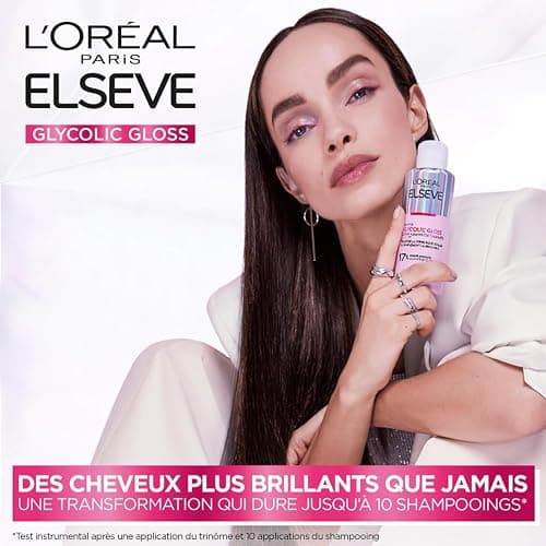 L'Oréal Paris - Routine Capillaire Complète pour Cheveux Ternes - Shampooing + Démêlant + Soin Lamination - Acide Glycolique - Sans Sulfates - Elseve Glycolic Gloss - 3 Produits thumbnail 7