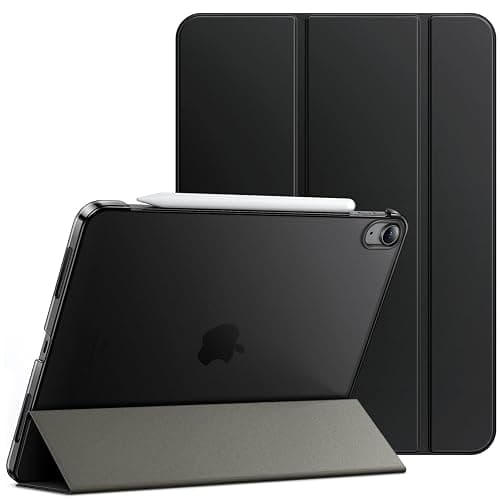 JETech Case for iPad Air 11-Inch M3/M2 (2025/2024), iPad Air 5/4 (2022/2020 5th/4th Generation 10.9-Inch), Slim Stand Hard Back Shell Cover with Auto Wake/Sleep (Black) - Image 1