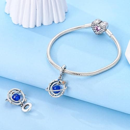 MULA 925 Sterling Silver Charms for Bracelets and Necklaces Cat Summer Dangle Pendants Camera Beads Charms Jewelry Charm for Women thumbnail 3