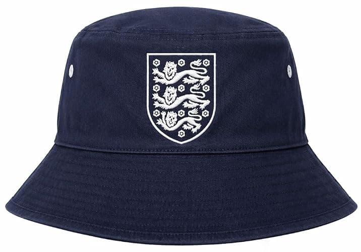 Fanatics 3 Lions England Bucket Hat - One Size (Adults) Navy Blue - Image 1