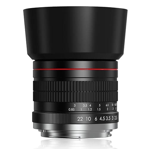 85mm Lens for Canon RF - 85mm f1.8 Portrait Lens Manual Focus(MF) for Canon EOS R/Ra/RP/R3/R5/R5 C/R6/R6 Mark II /R7/R8/R10/R50/R100 Mirrorless Camera (for Canon R Series) - Image 1