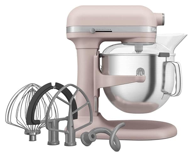 KitchenAid 7 Quart Bowl-Lift Stand Mixer with Accessories, KSM70SKXX, Feather Pink thumbnail 4