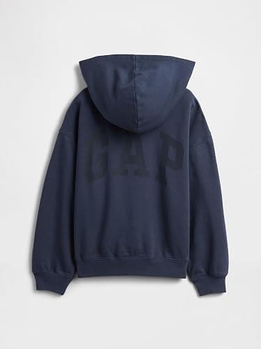 GAP Girls' Hi-lo Logo Pullover Hoodie thumbnail 2