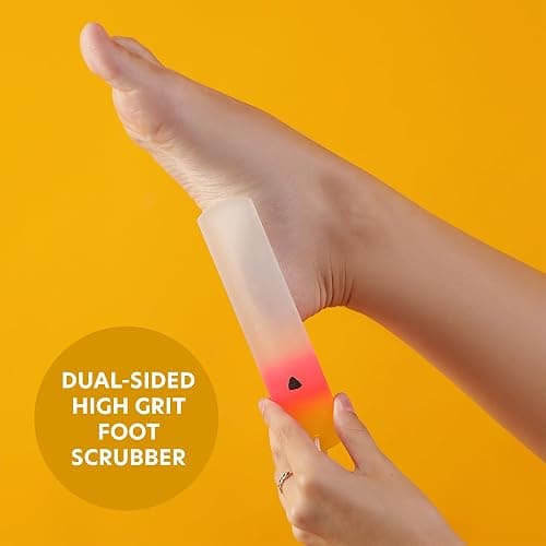 Bona Fide Beauty Czech Glass Foot File with Sleeve. Foot Callus Remover Made in The EU (Sunset Color) thumbnail 3