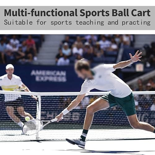 Tennis Ball Hopper - 150-180 Ball Capacity FolTennis Balls Hopper Tennis Ball Basket Picker Hopper Container ， for Picking and Storage Training Tool for Ball, Frame Not Included,EASY CARRYING! thumbnail 5