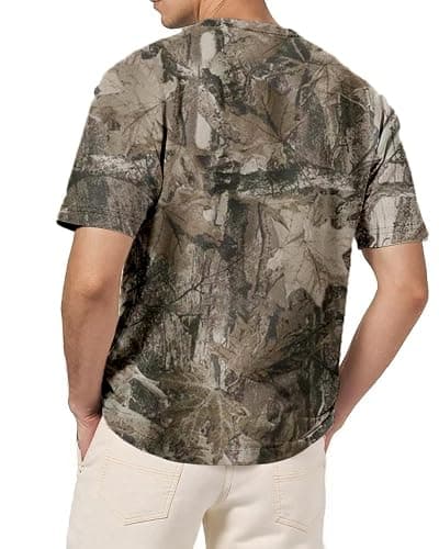 Camo Oversized Shirt Y2k Crewneck Maple Leaf Printed Short Sleeve Unisex Summer Graphic Tees thumbnail 6