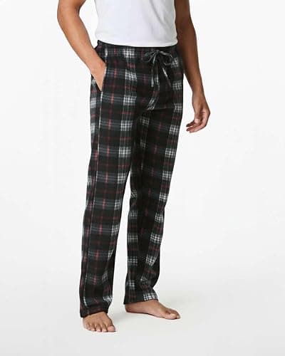 Real Essentials 3 Pack: Men's Fleece Pajama Pants Loungewear Soft Pj Bottoms Sleepwear Pockets (Big & Tall Available) thumbnail 4