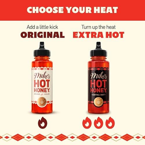 Mike's Hot Honey, America's #1 Brand of Hot Honey, Spicy Honey Infused with Chili Peppers, Certified Kosher, Gluten-Free, Paleo-Friendly, Sweet Heat, Perfect for Hot Sauce Lovers (10oz Bottle, 1 Pack) thumbnail 7
