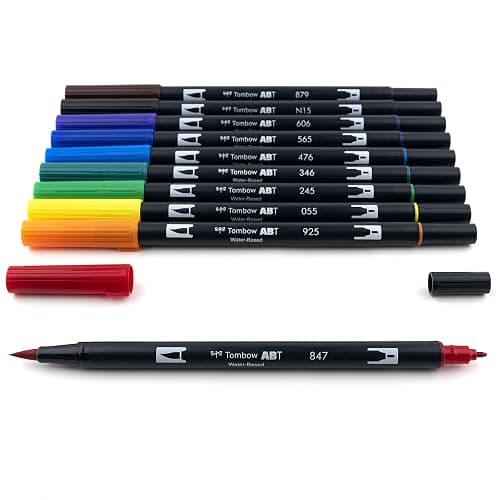 Tombow Dual Brush Marker 10-Piece Set: Primary thumbnail 5