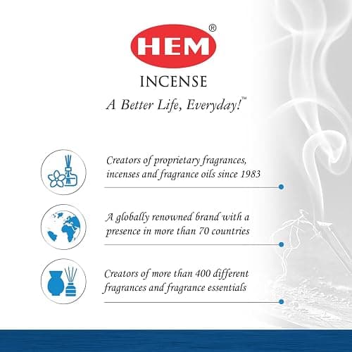 Hem Frankincense Myrrh Incense Sticks - 120 Count | Natural Air Purifying Aromatherapy | Calming and Cleansing Fragrance | Perfect for Meditation and Relaxation | Long-Lasting Burn. thumbnail 7