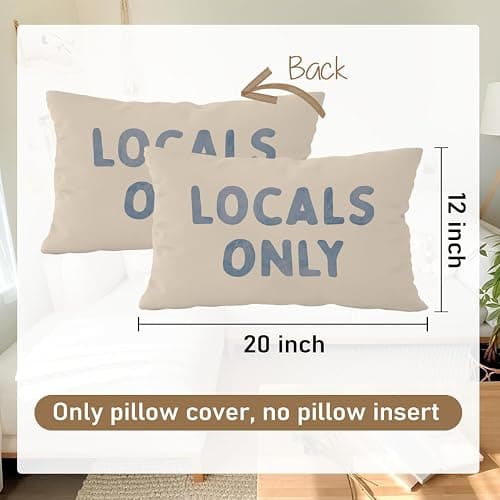Wheatwin Beachy Surf Throw Pillow Cover 12x20, Blue Coastal Surf Room Decor, Outdoor Lumbar Pillow Cover, Preppy Beach Bar Sofa Couch Decor thumbnail 3
