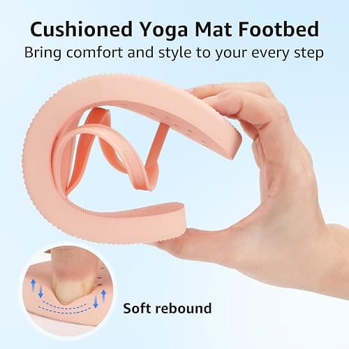 STQ Shower Shoes Women Quickly Dry Arch Support Flip Flops Non Slip Beach Pool Dorm Thong Sandals with Drain Holes thumbnail 6