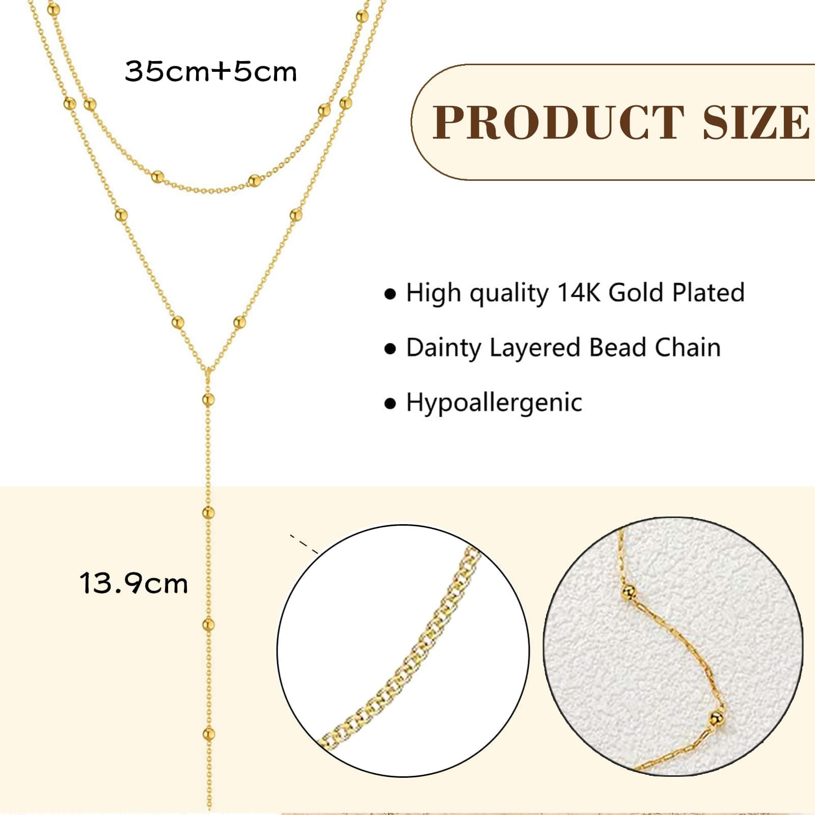 Lange Y-ketting voor vrouwen Multi-rij ketting roestvrij staal in goud, sieraden voor vrouwen, elegante lange ketting voor vrouwen, ketting set, eenvoudige gouden sieraden thumbnail 2