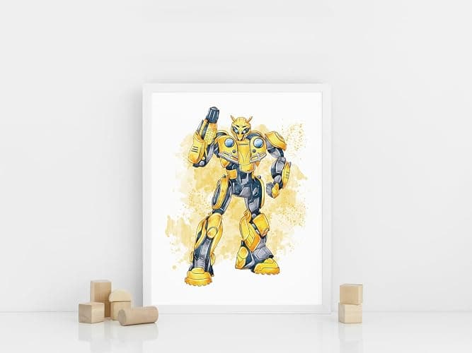 Nistio® Robots Posters for Boys Room Decor, Autobots Posters for Kids Bedroom, Robots Wall Art, Playroom Decor, Unframed Set of 6 (8x10) thumbnail 5