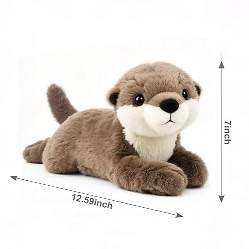 Brown Otter Stuffed Animal – Cute Otter Plush Toy for Kids & Adults – Birthday Surprise & Room Decor –A Cuddly Companion for Everyday hugs and Bedtime thumbnail 3