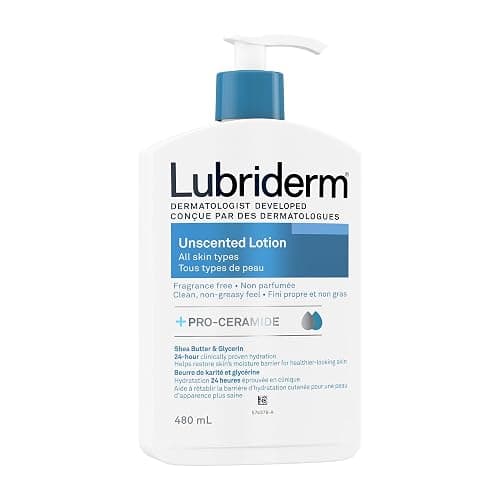 Lubriderm Unfragranced Moisturizing Hand and Body Lotion, 480ml - Image 1