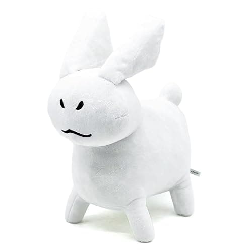 Adenzai White Gubby Rabbit Plush Toy – Soft Forsaken Gubby Plush Stuffed Animal, Cute Game Character Collectible Plushie Gift for Kids and Gamers (Rabbit White Gubby) - Image 1