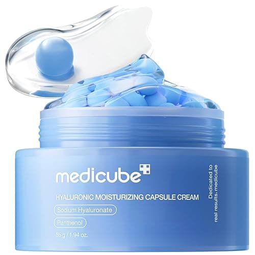 medicube Hyaluronic Acid Capsule Cream | 120H Long-Lasting Hydration, Barrier Care & Calming Daily Facial Moisturizer For All Skin Types | With Hyaluronic Acid, Panthenol & Ceramides | Korean Skincare - Image 1