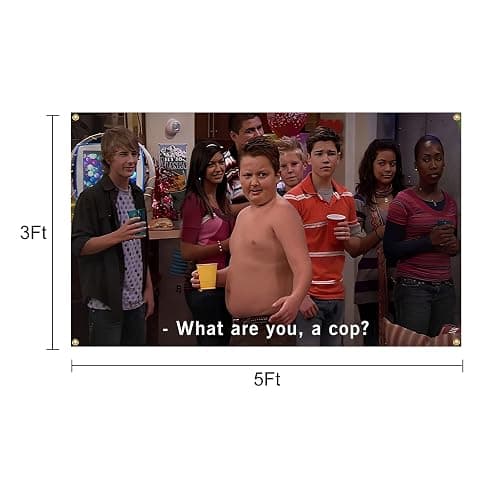 Funny Flag Gibby What are You, A Cop? 3 * 5 Feet With Four Brass Buttonholes For Hanging Suitable For Indoor And Outdoor University Dormitory Party Tapestry thumbnail 3