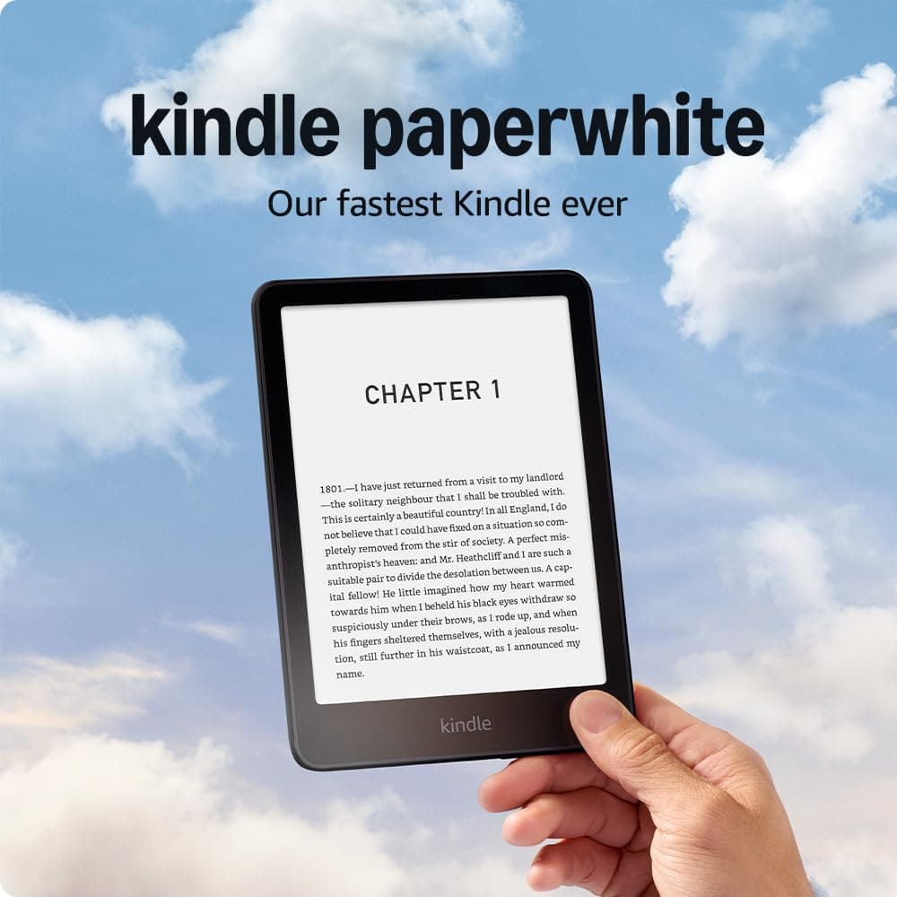 All-new Amazon Kindle Paperwhite (16 GB) – Our fastest Kindle ever, with new 7" glare-free display, and weeks of battery life - Black - Image 1