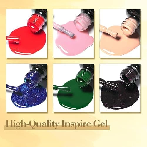 VENALISA 120 Pcs 12ML Gel Nail Polish Set with Base and Top Coat, Gel Polish Kit White Black Pink Blue Colors Soak Off UV LED Nail Gel Polish Sets Nail Art Starter Manicure Salon thumbnail 3