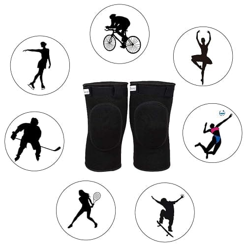 Knieschoner Tanzen Knieschützer Dick Schwamm Kollision Vermeidung Elastisch Anti-Rutsch Knieschoner Sport Beschützer für Kinder und Erwachsene thumbnail 7