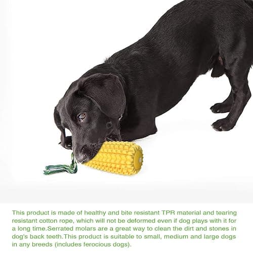 Carllg Dog Chew Toys for Aggressive Chewers, Indestructible Tough Durable Squeaky Interactive Dog Toys, Puppy Teeth Chew Corn Stick Toy for Small Medium Large Breed thumbnail 7