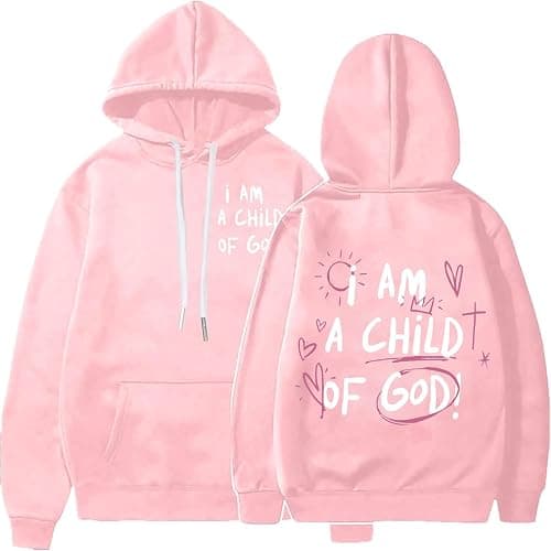 Christian Graphic Hoodies Fall Fashion 2025 Preppy Letter Print Long Sleeve Pullover Sweatshirt with Pocket Teen Girls - Image 1