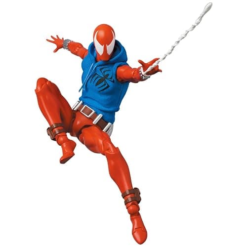 MAFEX No.186 MAFEX SCARLET SPIDER (COMIC Ver.) Total Height Approx. 6.1 inches (155 mm), Non-scale, Pre-painted Action Figure thumbnail 6