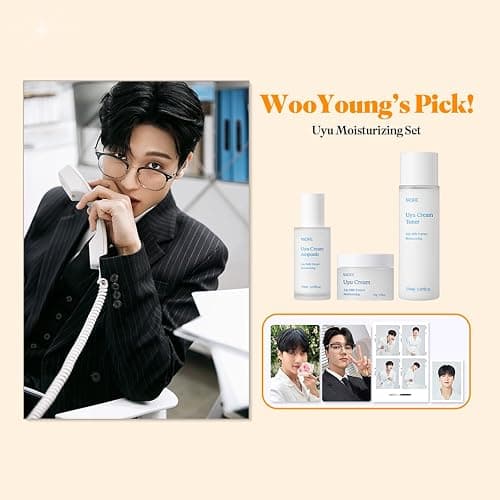 NACIFIC ATEEZ WOOYOUNG Pick Uyu Moisturizing Set, Member Photo 4pcs thumbnail 4