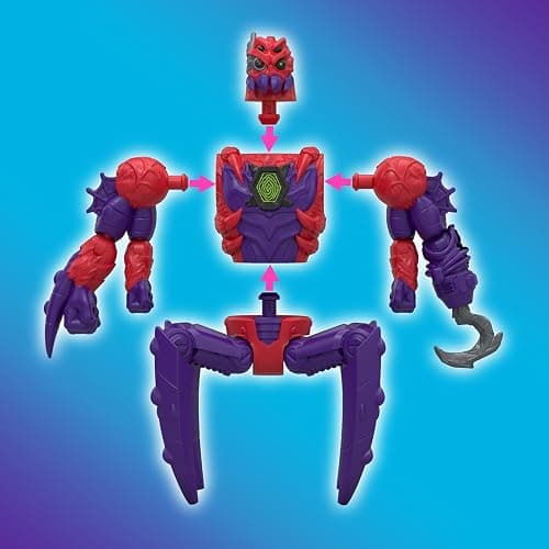 MrBeast Lab Hybrids Multi Pack, Reveal Different Hybrid Parts to Create 2 Mix & Match Action Figures, Plus Parts of The Golden Panther Dragon, Fuse Beast Combinations, Spider vs Energy Panther thumbnail 5