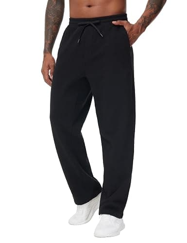 THE GYM PEOPLE Men's Baggy Fleece Workout Sweatpants with Pockets Drawstring Lounge Athletic Running Pants thumbnail 8