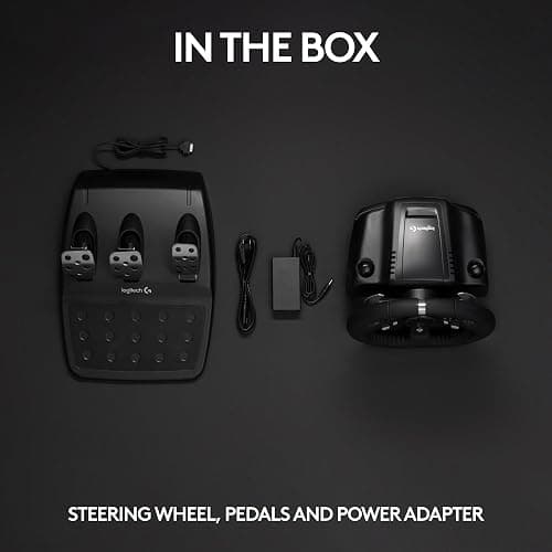 Logitech G G920 Driving Force Racing Wheel and Floor Pedals, Real Force Feedback, Stainless Steel Paddle Shifters, Steering Wheel Cover for Xbox Series X|S, Xbox One, PC, Mac - Black thumbnail 10