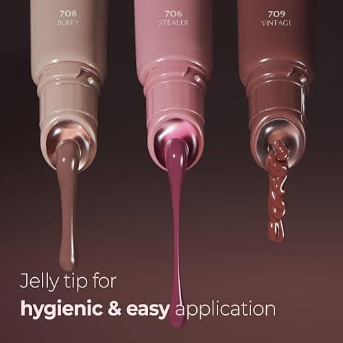 Laka Fruity Lip Glotioner, 10ml/0.33 fl.oz, Lip Gloss with High Shine Vivid Colors, Jelly tip for Hygienic & Easy Application, Plumping Conditioner, Vegan, K-Beauty​ (#701 Dolly) thumbnail 4
