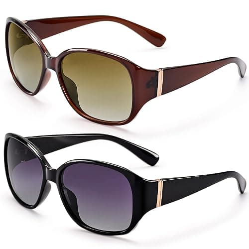 EYEGUARD Polarized Sunglasses for Women Retro Vintage Driving Sun glasses UV400 Protection - Image 1