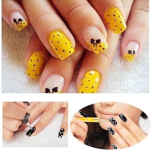 Brushes for Nails, 20 Pieces Nail Art Brush Set, Pointer for Nail Art, Double Ended Nail Tools, Paint Brush, UV Acrylic Pens, for DIY, Nail Design thumbnail 5