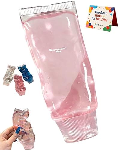 Toothpaste Squishy Toy, Cute Slow Rising Squeeze for Adults Office Home Desk, Stress Relief Sensory Toy Slow Rebound, Gift for Party Favors(Pink) - Image 1