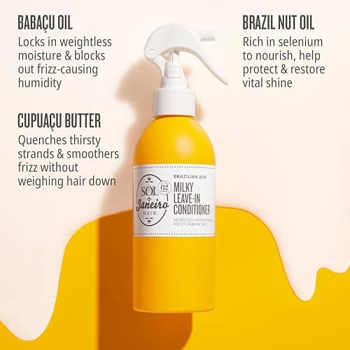 Sol de Janeiro Brazilian Milky Leave-In Conditioner | Fights Frizz | Detangles | Heat Protection Spray For Hair thumbnail 8
