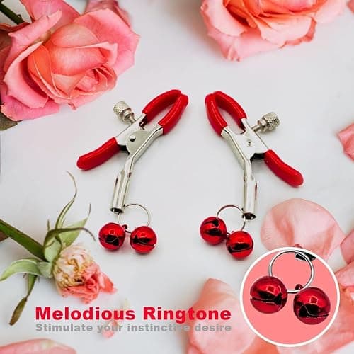 Adjustable Metal Nipple Clamps Entertainment Clip for Women R906 Non-Piercing Nipplerings Clip On Nipple Rings Decorative Clip for Clothing Accessories thumbnail 7