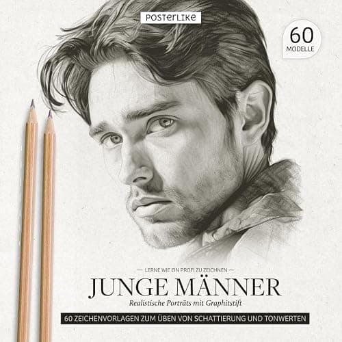 Lerne wie ein Profi zu zeichnen Junge Männer: Realistische Porträts mit Graphitstift (Kunst in deinen Händen: Zeichnen und Farbe in realistischen Porträts) - Image 1