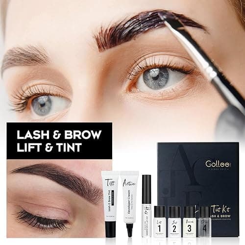 GOLLEE Lash Lift and Black Color Kit Brow Lamination Kit Black Eyelash & Eyebrow Set Eyelash Perm Kit With Detail Instruction and Complete Tools Easy For Beginner Achieve Salon-Quality at Home thumbnail 5