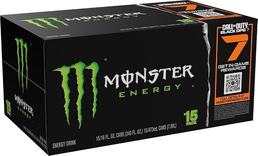 Monster Energy Drink, Green, Original, 16 Ounce (Pack of 15) thumbnail 3