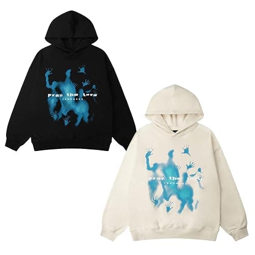 POOPMOOM Y2k Hoodie Men Women Aesthetic Hoodies Grunge Emo Star Graphic Hoodies Oversized Pullover Hip Hop Streetwear thumbnail 4